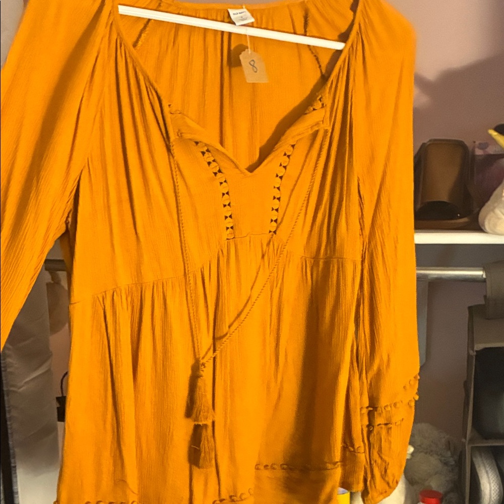 Old Navy Women's Golden Boho Blouse